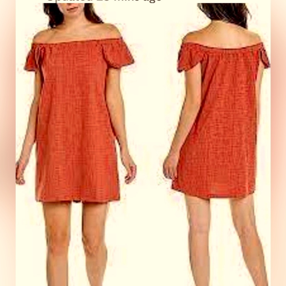 Madewell Off Shoulder Eloise Textured Knit Mini Shift Dress